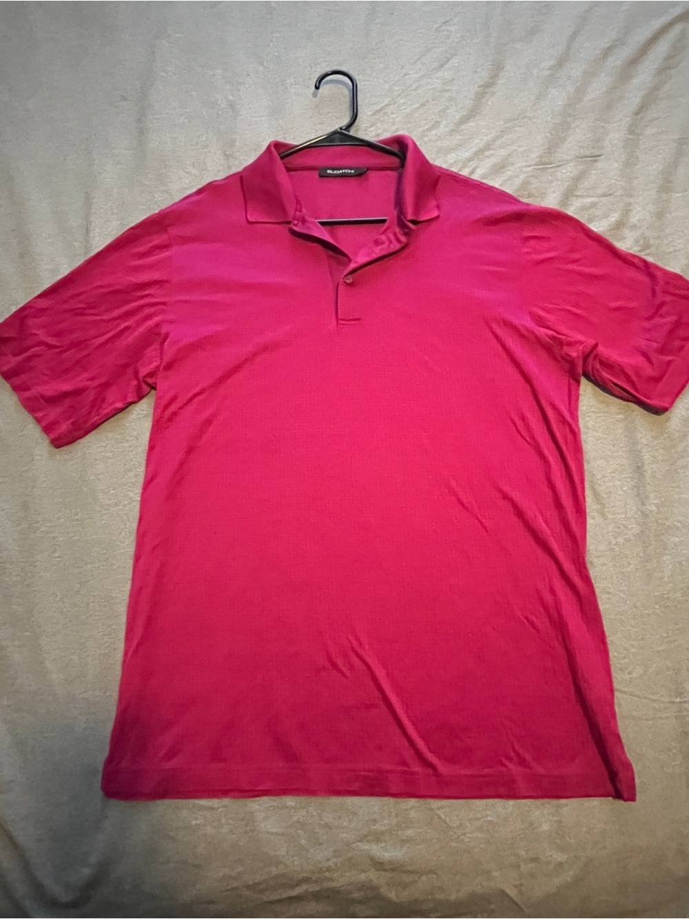 Bugatchi Men's Polo in Vibrant Pink